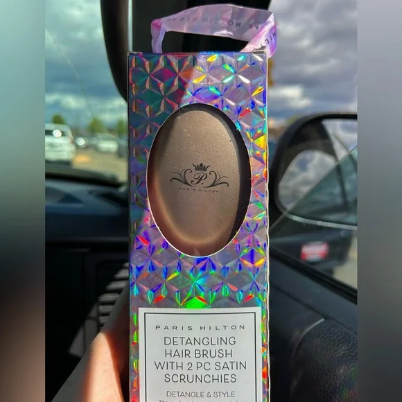 NWT Paris Hilton Pink Hairbrush - Picture 2 of 2